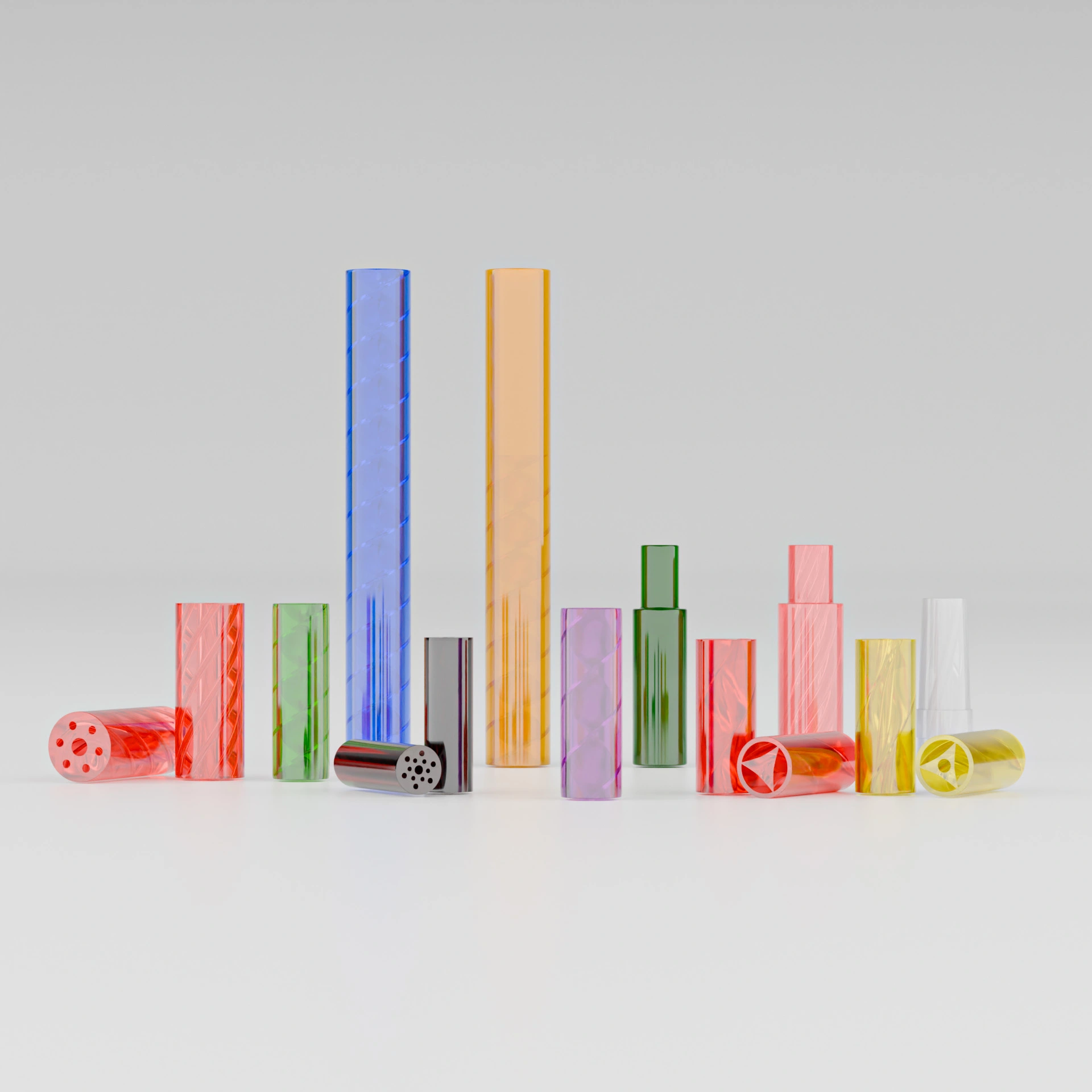 multi-hole glass mouthpiece filter tips for joints